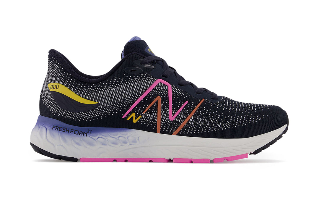 New Balance 880v12 Wide Eclipse/Moon Shadow/Vibrant Pink Youth #color_black-multi-pinks-purples