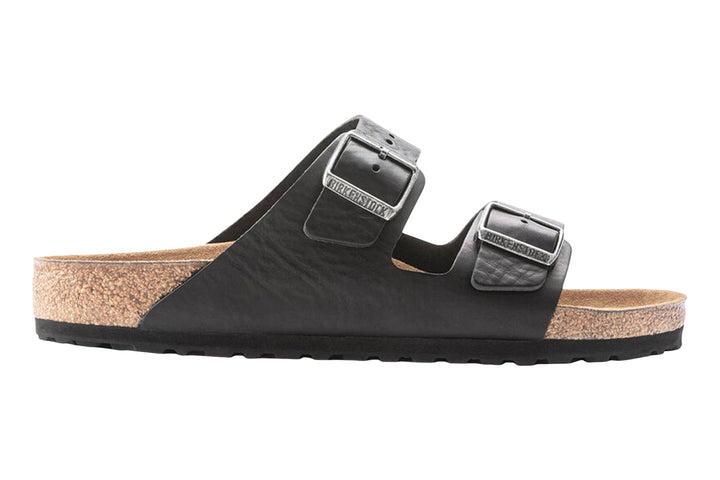 Birkenstock Arizona R Vintage Wood Black Natural Leather Mens #color_black