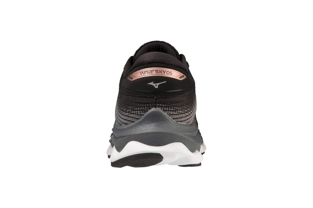 Mizuno Wave Sky 5 B Black/Rose Gold Womens #color_black-multi-metallic