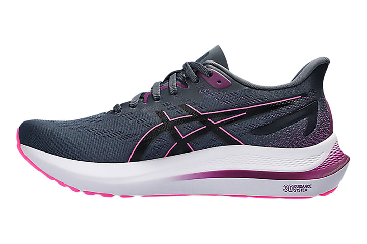 Asics GT-2000 12 B Tarmac/Black Womens #color_grey-multi-pinks-purples