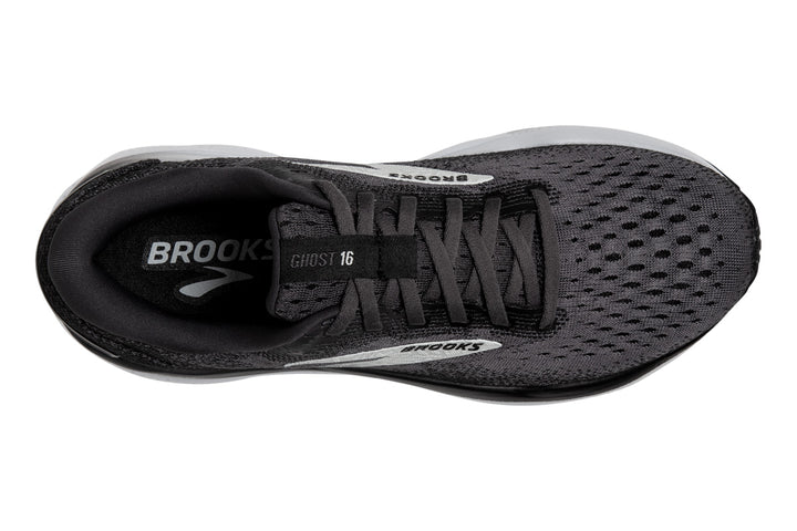 Brooks Ghost 16 B Black/Grey/White Womens #color_black-multi-whites