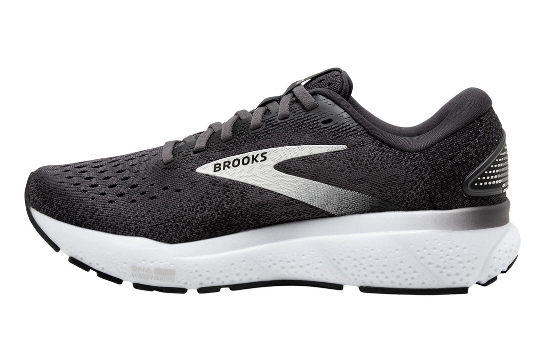 Brooks Ghost 16 B Black/Grey/White Womens #color_black-multi-whites