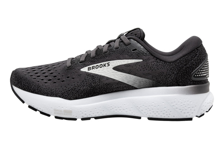 Brooks Ghost 16 B Black/Grey/White Womens #color_black-multi-whites