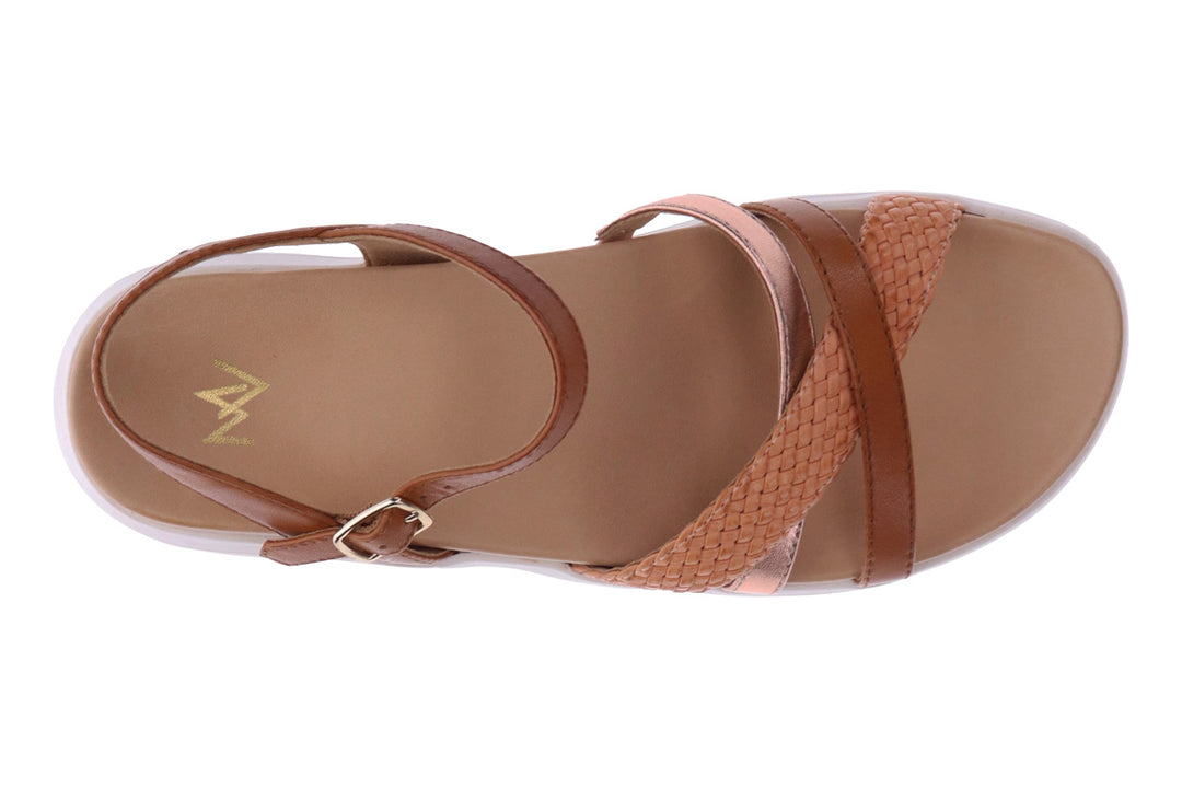 Mia Vita Banks Tan Multi Womens #color_brown-multi-metallics