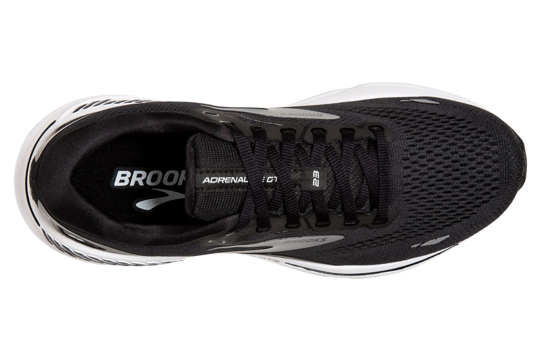 Brooks Adrenaline GTS 23 D Black/White Mens #color_black-multi-whites