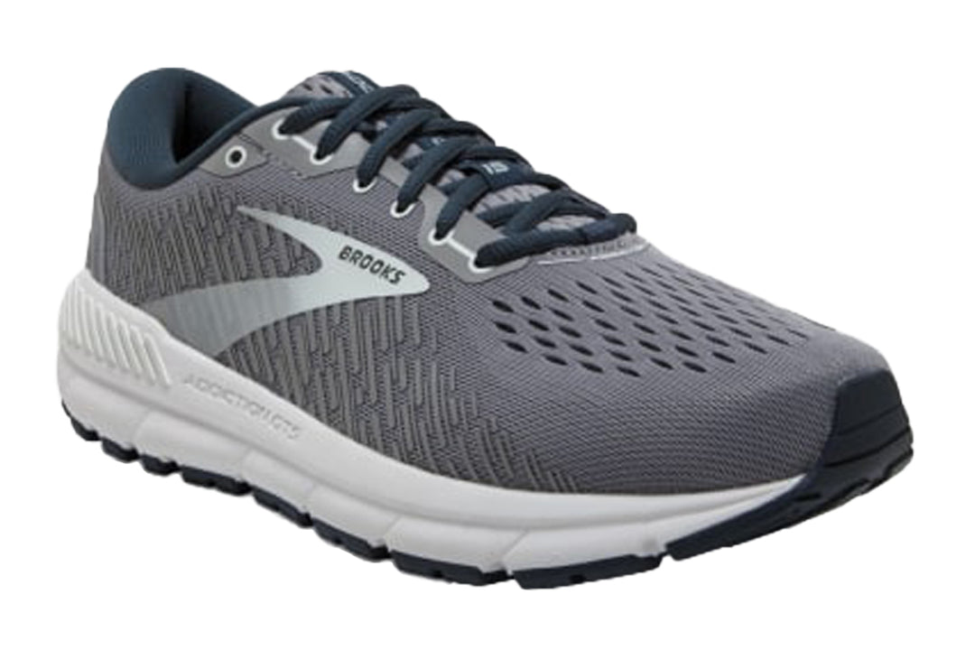 Brooks Addiction GTS 15 2E Grey/Navy/Aqua Womens #color_grey-multi-greens