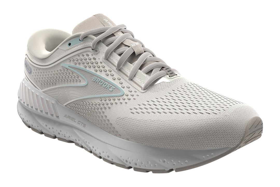 Brooks Ariel GTS 23 D Chateau Grey/White Sand Womens #color_white