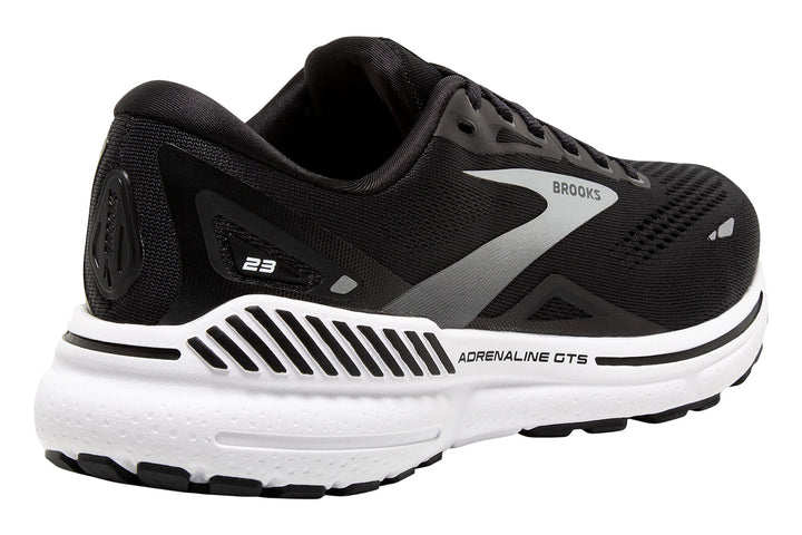 Brooks Adrenaline GTS 23 D Black/White Mens #color_black-multi-whites