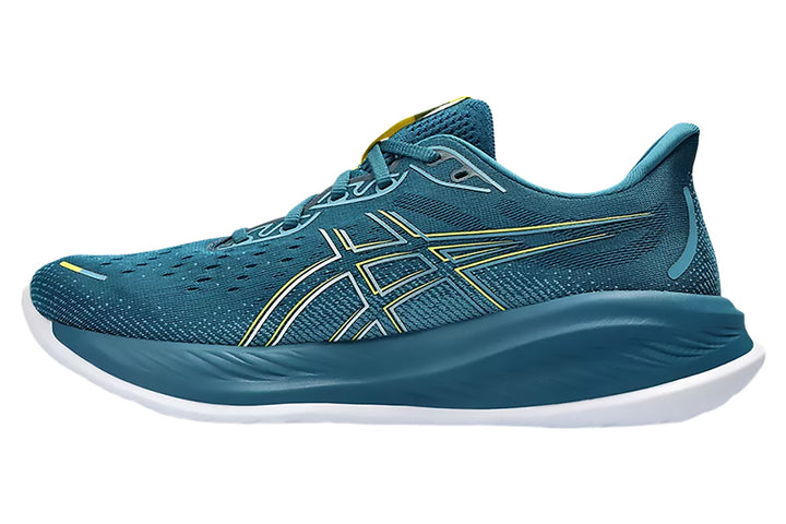 Asics Gel-Cumulus 26 D Evening Teal/Bright Yellow Mens #color_blue