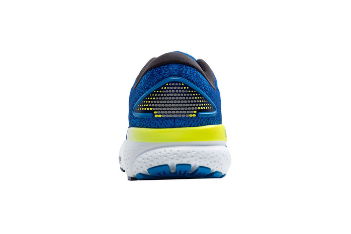 Brooks Ghost 16 D Electric Blue/Navy/Lemon Mens #color_blue-multi-yellows