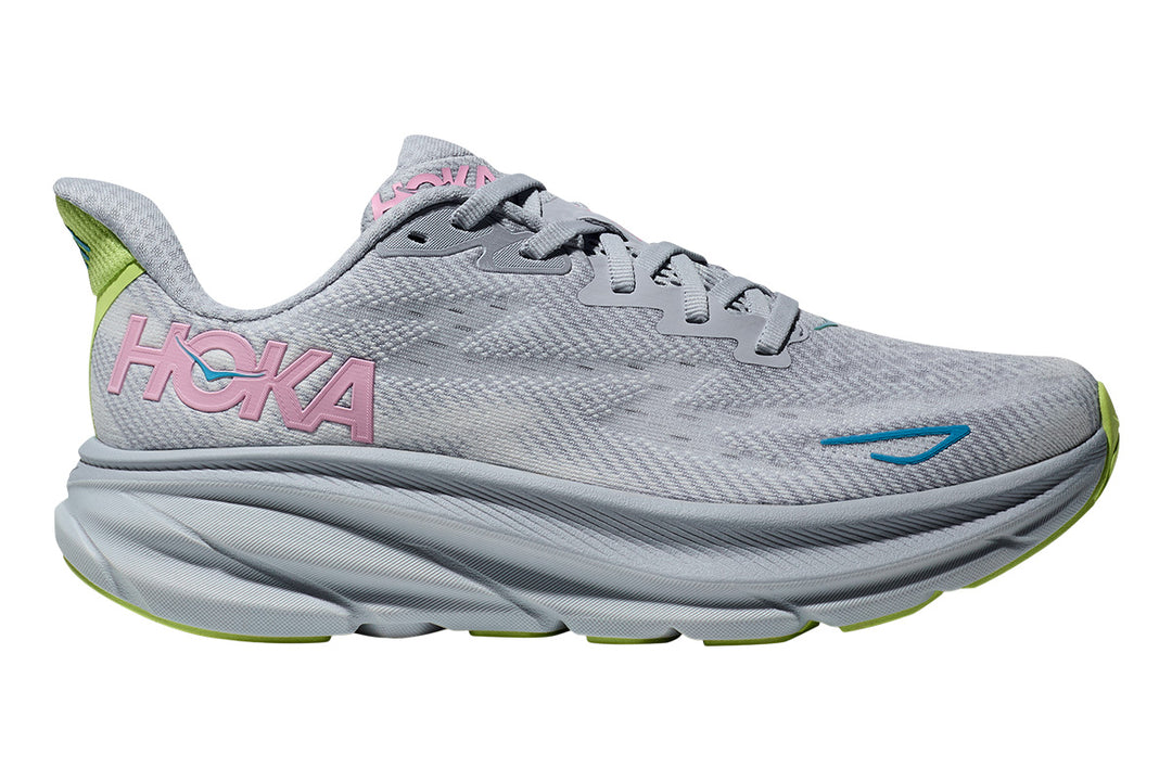 Hoka Clifton 9 D Gull/Sea Ice Womens #color_blue-multi-greens