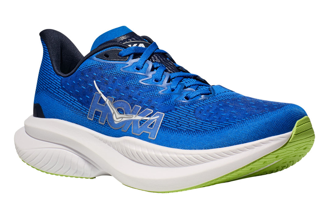 Hoka Mach 6 2E Electric Cobalt/Varsity Navy Mens #color_blue-multi-white