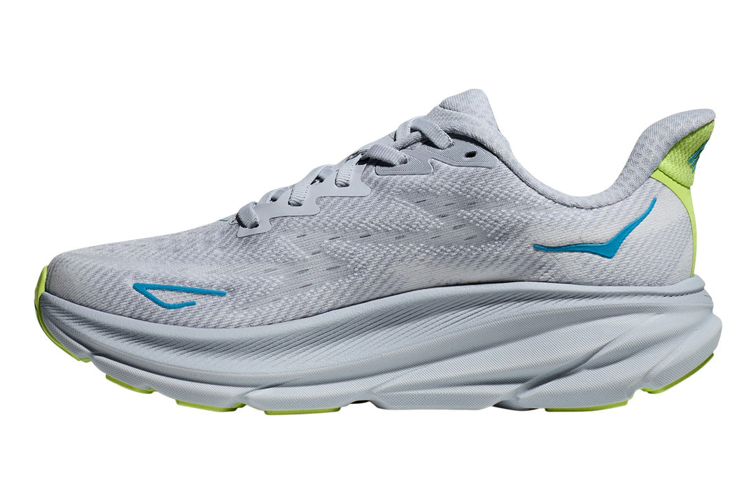 Hoka Clifton 9 B Gull/Sea Ice Womens #color_blue-multi-greens