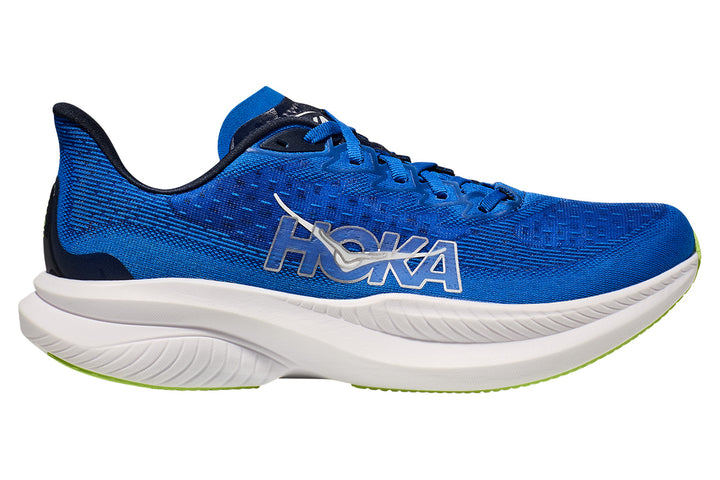 Hoka Mach 6 2E Electric Cobalt/Varsity Navy Mens #color_blue-multi-white