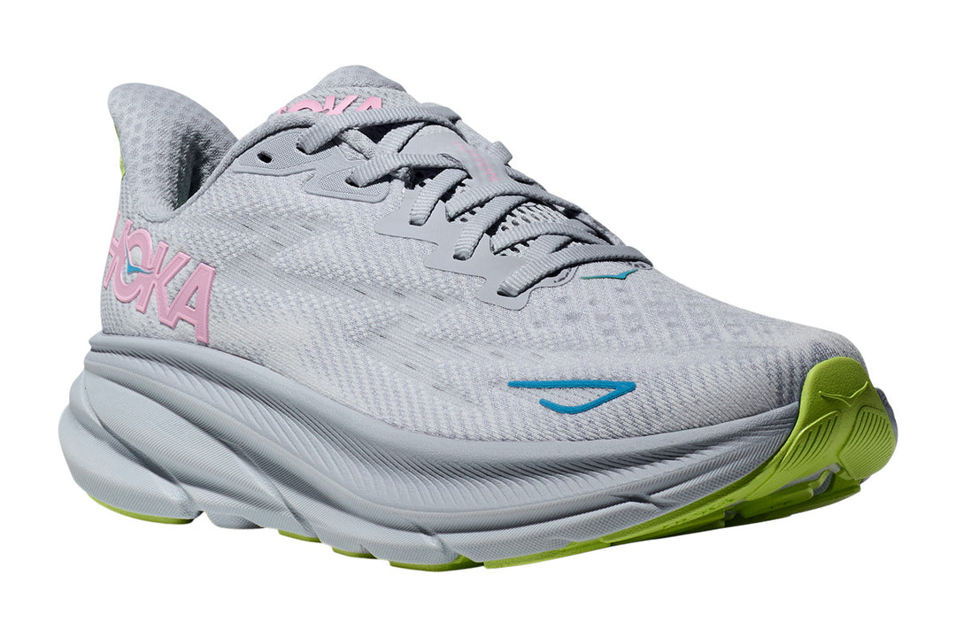 Hoka Clifton 9 B Gull/Sea Ice Womens #color_blue-multi-greens