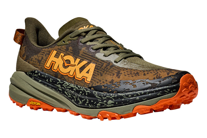 Hoka Speedgoat 6 2E Antique Olive/Squash Mens #color_brown-multi-black