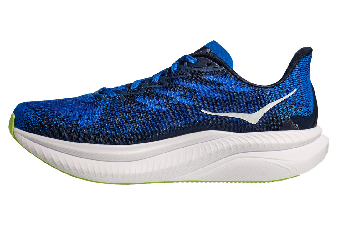 Hoka Mach 6 2E Electric Cobalt/Varsity Navy Mens #color_blue-multi-white