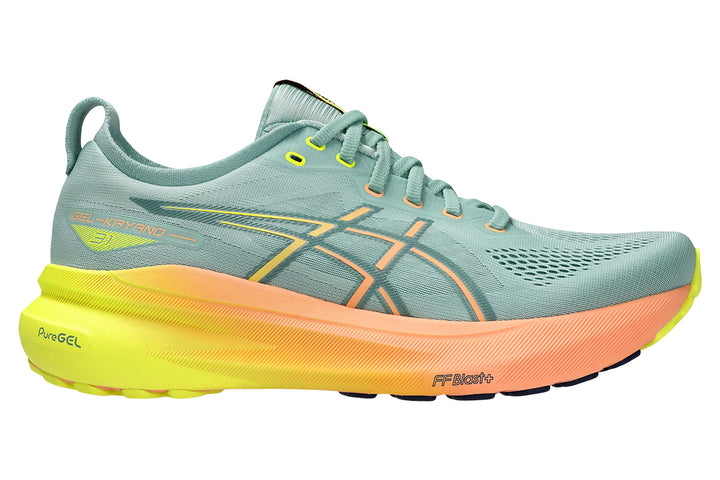 Asics Gel-Kayano 31 Paris D Light Celadon/Safety Yellow Mens #color_orange