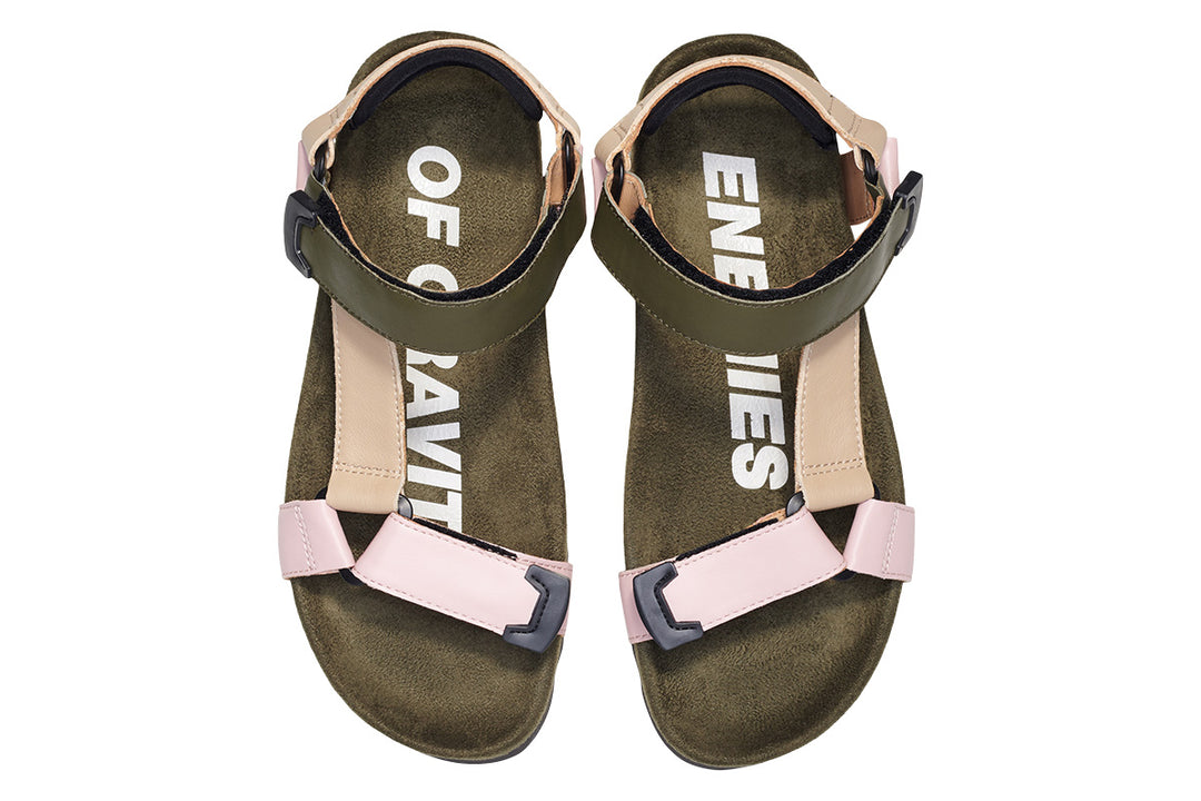 Rollie Nation Sandal Tooth Wedge Blush Camo Womens #color_green-multi