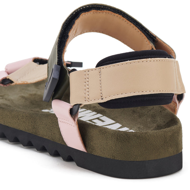 Rollie Nation Sandal Tooth Wedge Blush Camo Womens #color_green-multi