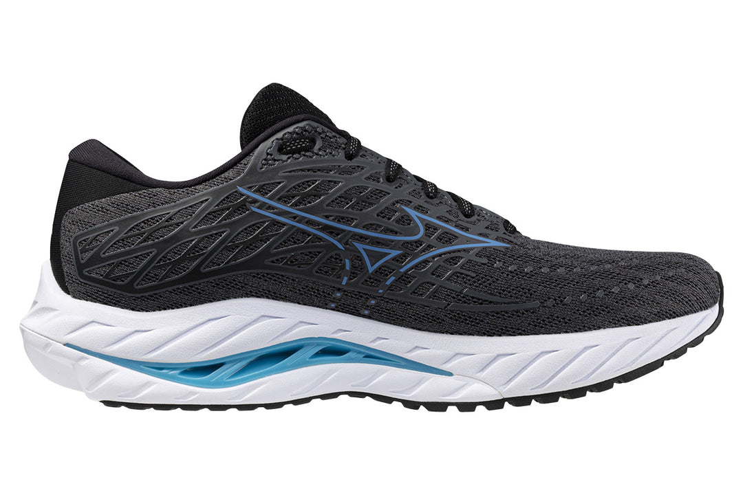 Mizuno Wave Inspire 20 2E Iron Gate/Parisian Blue/Black Mens #color_black-multi-blues