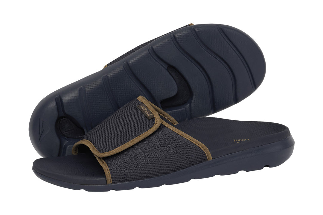 Ascent Groove Slider Navy/Camel Mens #color_navy