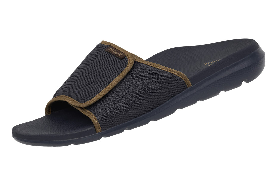 Ascent Groove Slider Navy/Camel Mens #color_navy