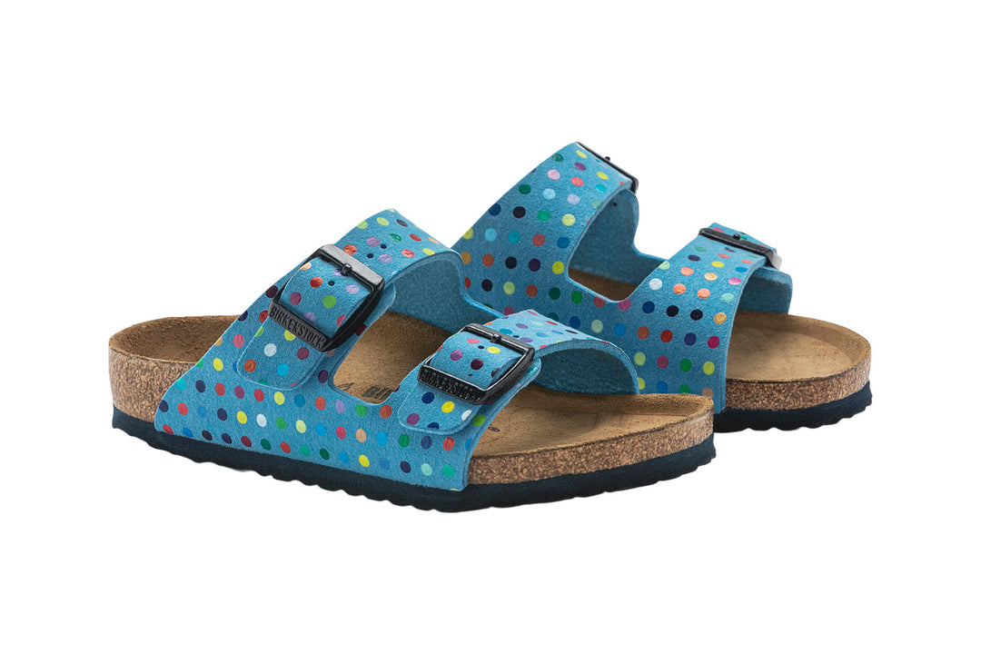 Birkenstock Arizona N Digital Dots Sky Blue Synthetic Unisex #color_prints-shapes