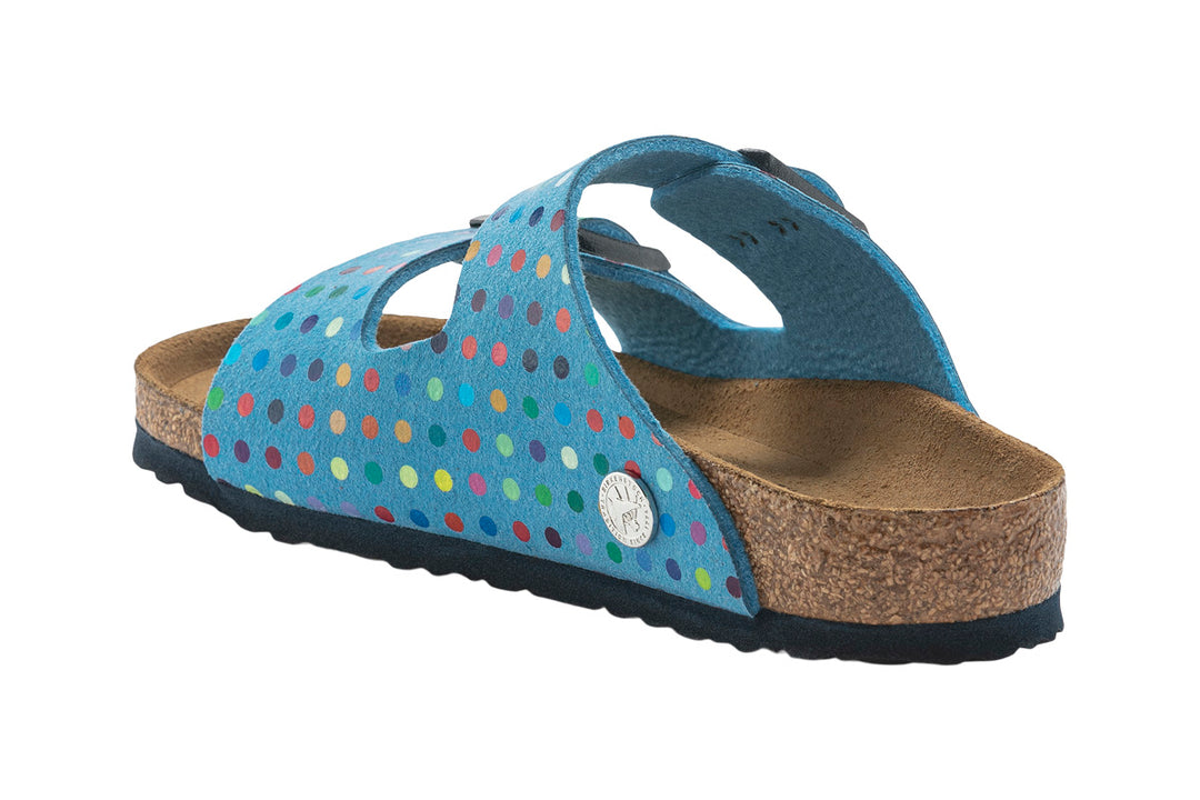 Birkenstock Arizona N Digital Dots Sky Blue Synthetic Unisex #color_prints-shapes