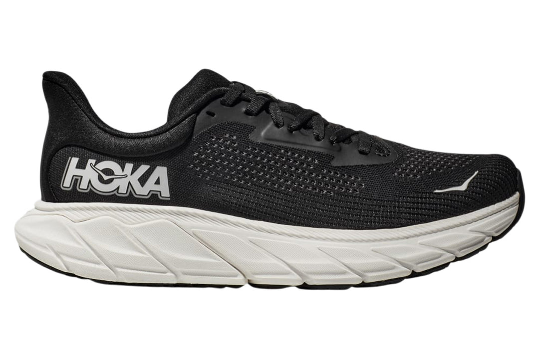 Hoka Arahi 7 2E Black/White Mens #color_black-multi-whites