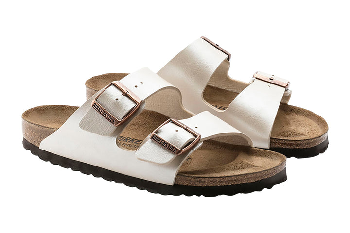 Birkenstock Arizona R Graceful Pearl White Womens #color_metallic-pearl