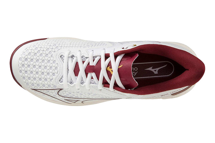 Mizuno Wave Exceed Tour 5 AC B White/Cabernet/Papyrus Womens #color_white-multi-browns