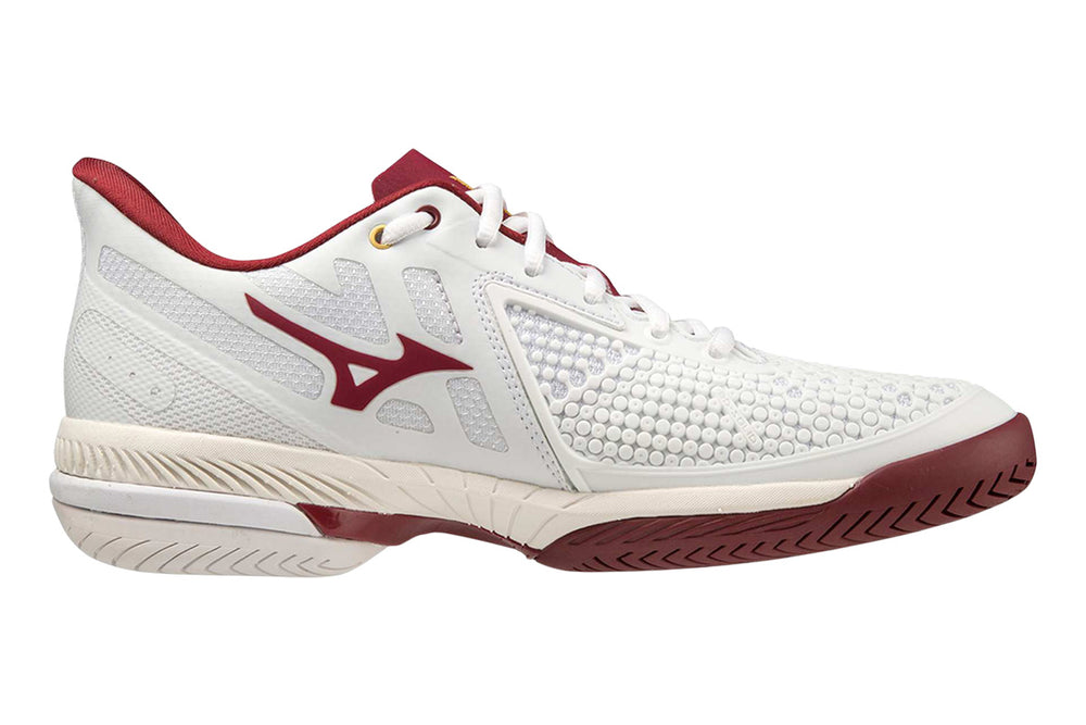 Mizuno Wave Exceed Tour 5 AC B White/Cabernet/Papyrus Womens #color_white-multi-browns