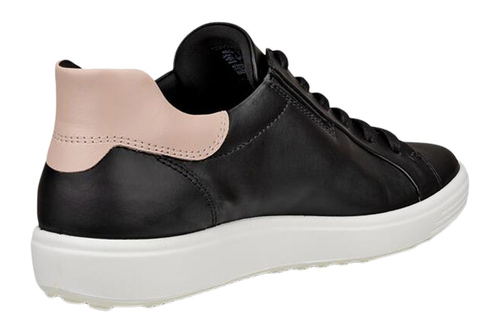 Ecco Soft 7 Black/Rose Dust Womens #color_black