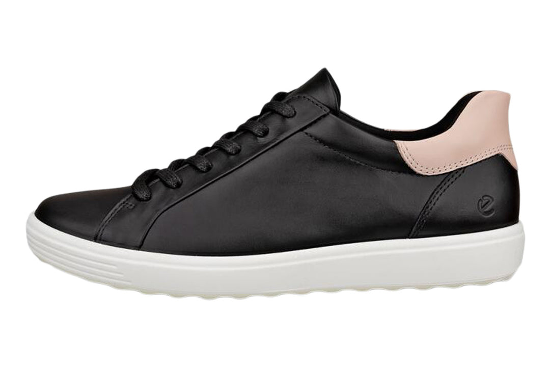 Ecco Soft 7 Black/Rose Dust Womens #color_black