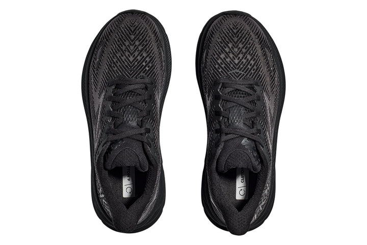 Hoka Clifton 9 D Black/Black Womens #color_black