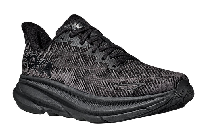 Hoka Clifton 9 B Black/Black Womens #color_black