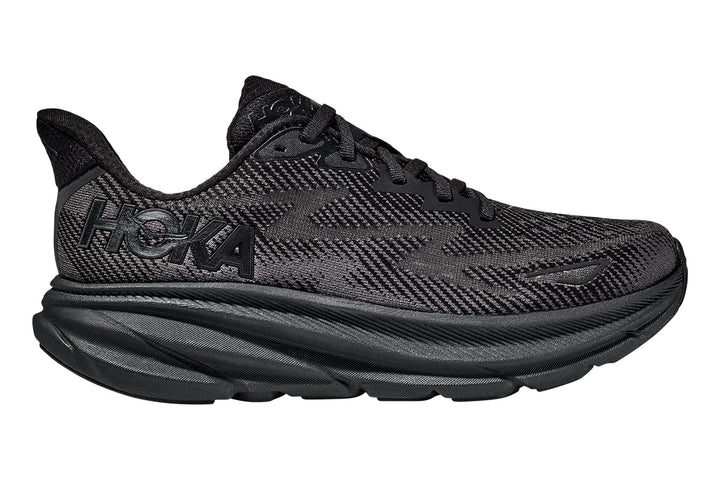 Hoka Clifton 9 B Black/Black Womens #color_black