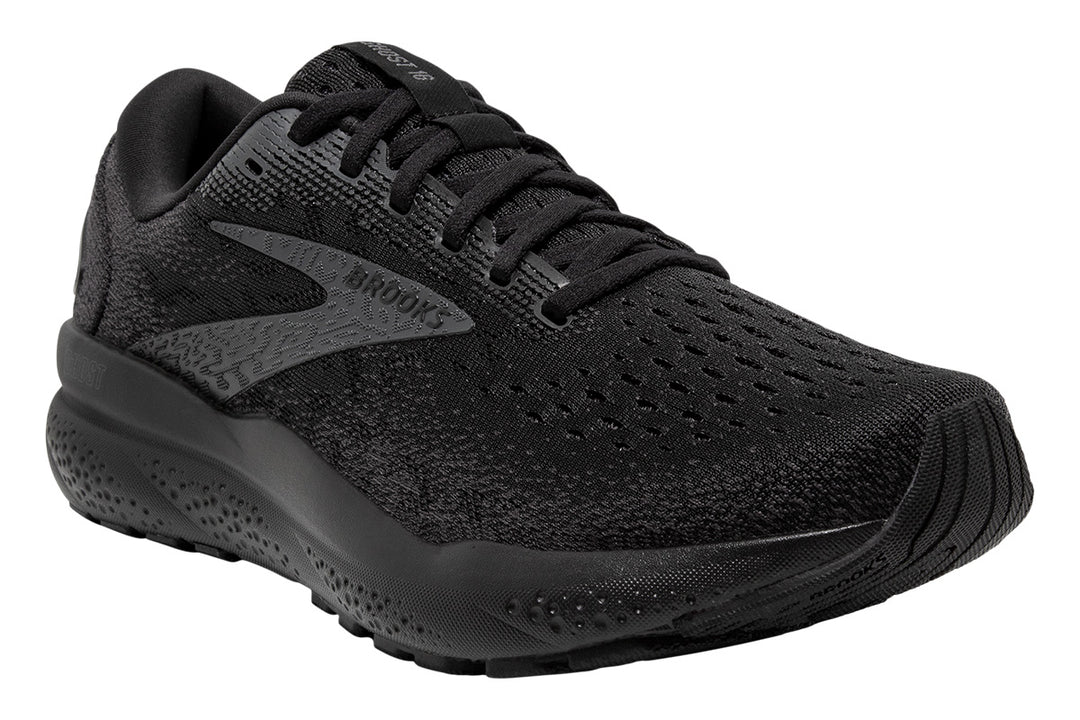 Brooks Ghost 16 D Black/Black/Ebony Mens #color_black