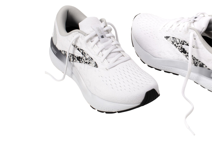 Brooks Ghost 16 B White/Oyster/Lava Womens #color_white