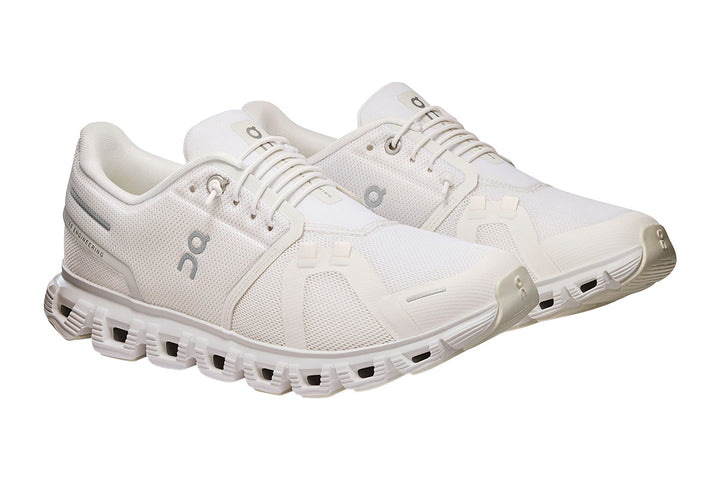 On Cloud 6 B White/White Womens #color_white