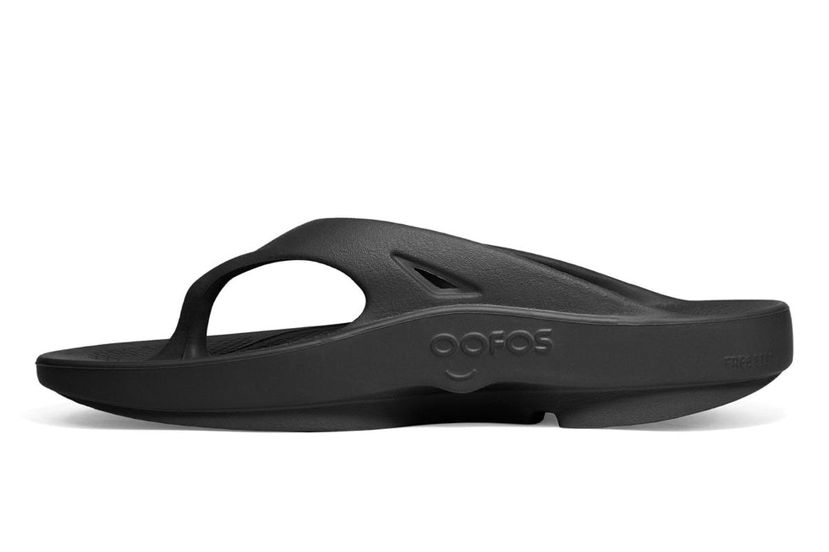 Oofos Ooriginal Thong D Black Mens FootMotion