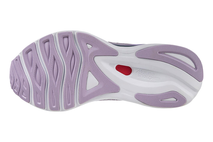 Mizuno Wave Sky 6 B Pastel Lilac/White/China Blue Womens #color_pink-blush